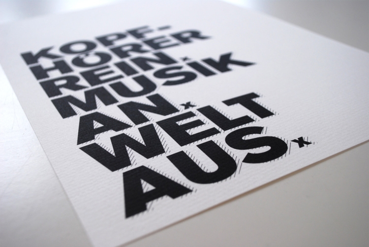 Kopfhörer rein. Musik an. Welt aus.