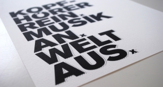 Kopfhörer rein. Musik an. Welt aus.